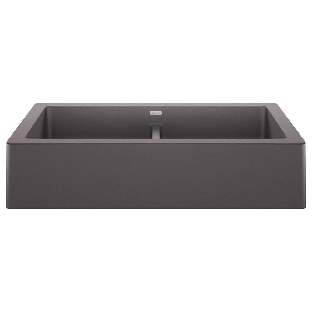 Blanco - Vintera SILGRANIT 33'' Double Bowl Apron-Front Farmhouse Sink - Cinder - Cinder