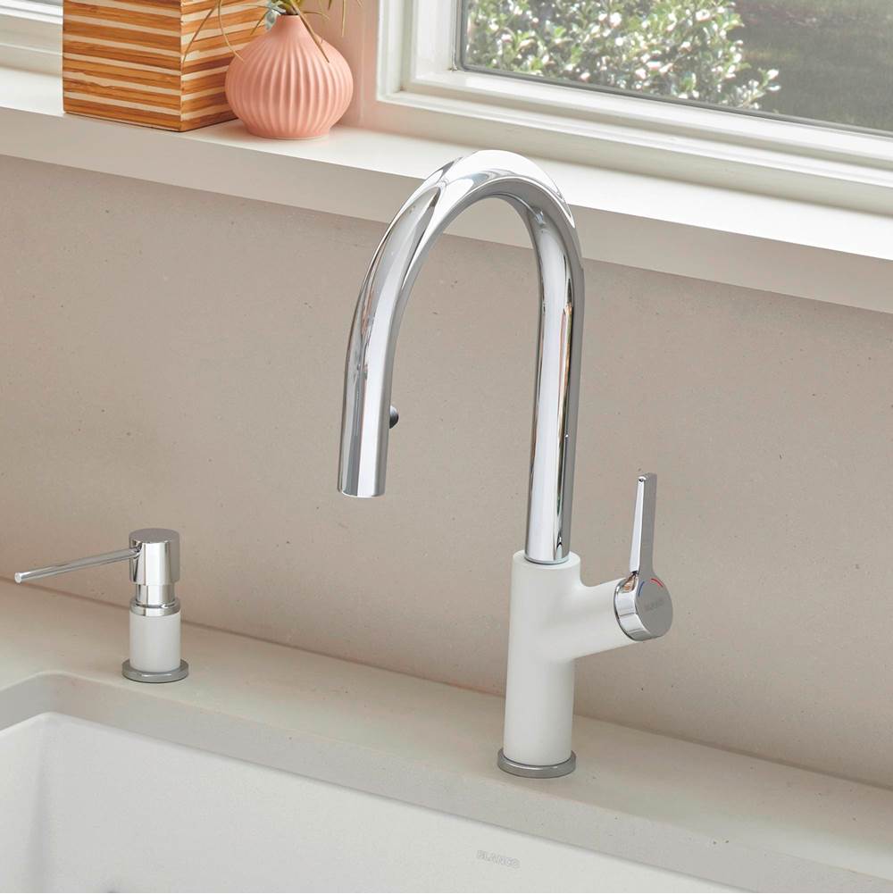 Urbena Pull-Down Dual-Spray Kitchen Faucet - Chrome
