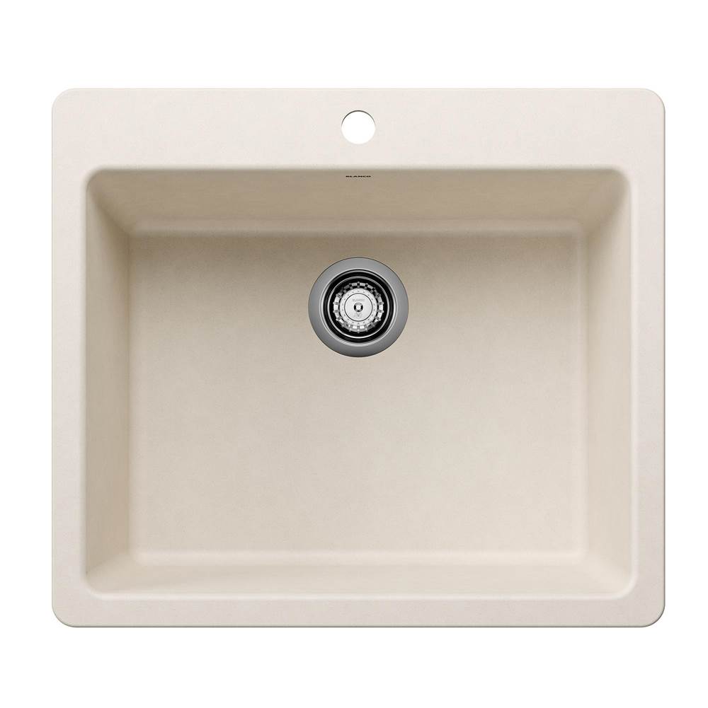 Blanco - Liven SILGRANIT 25'' Single Bowl Dual Mount Kitchen Sink - Soft White - Soft White