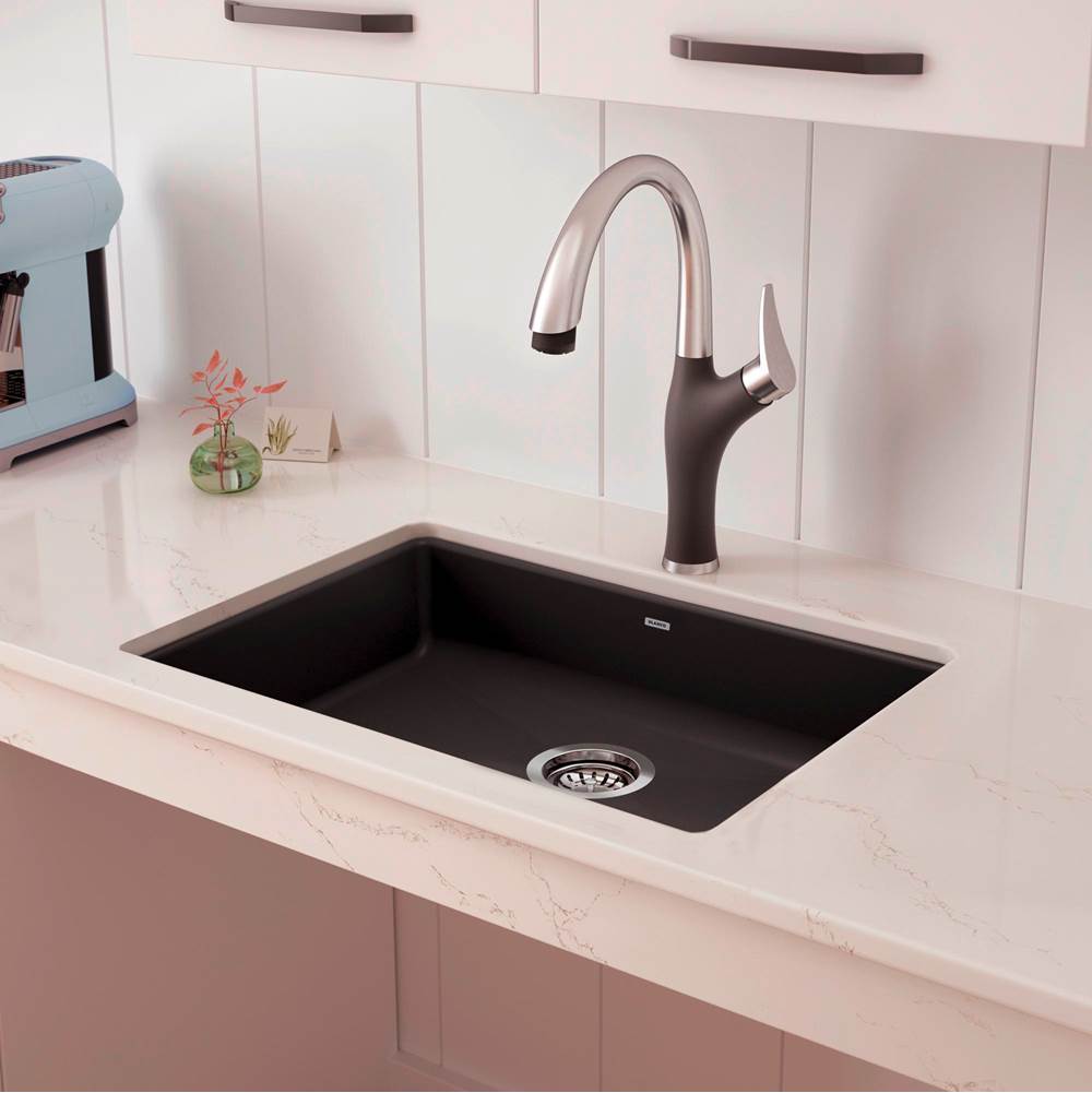 Precis SILGRANIT 25'' ADA Single Bowl Undermount Kitchen Sink - Cinder