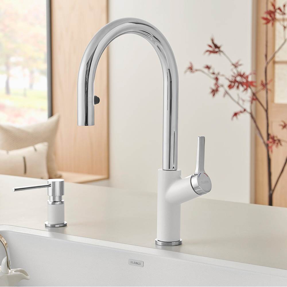 Urbena Pull-Down Dual-Spray Kitchen Faucet - Chrome