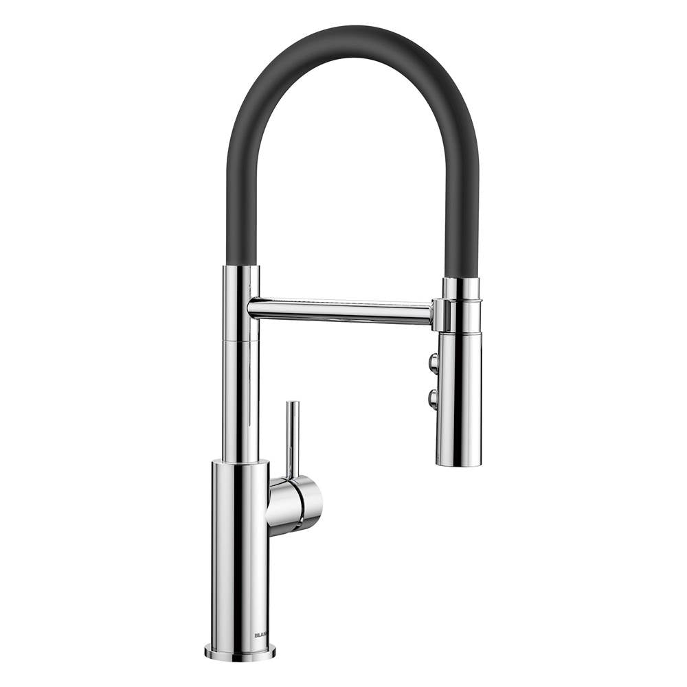 Blanco - Catris Flexo Semi-Pro Pull-Down Dual-Spray Kitchen Faucet - Chrome - Chrome