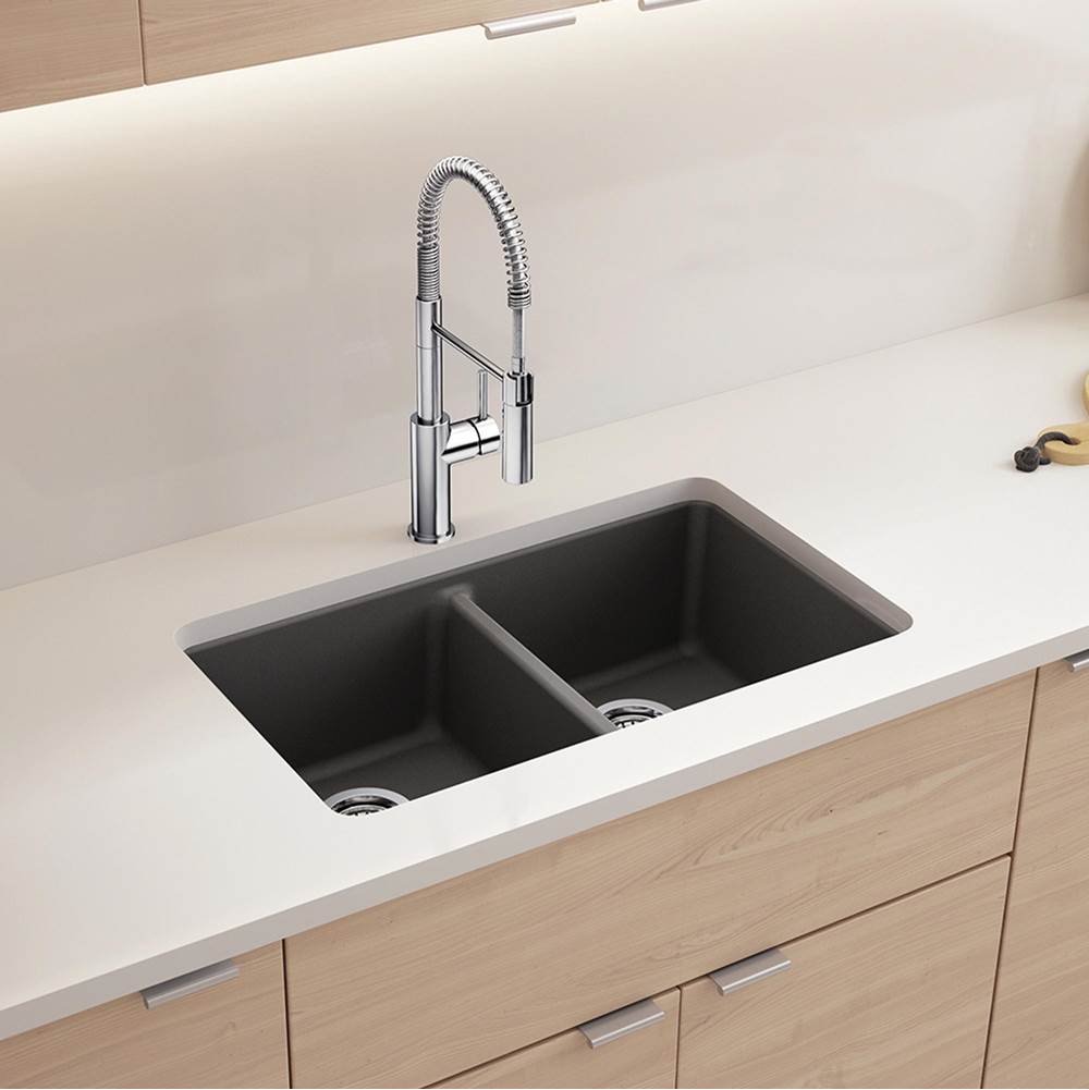 Catris Semi-Pro Pull-Down Dual-Spray Kitchen Faucet - Chrome