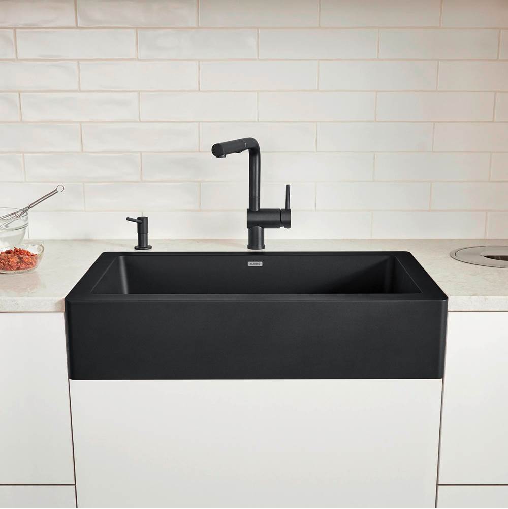 Vintera SILGRANIT 30'' Single Bowl Apron-Front Farmhouse Sink - Anthracite