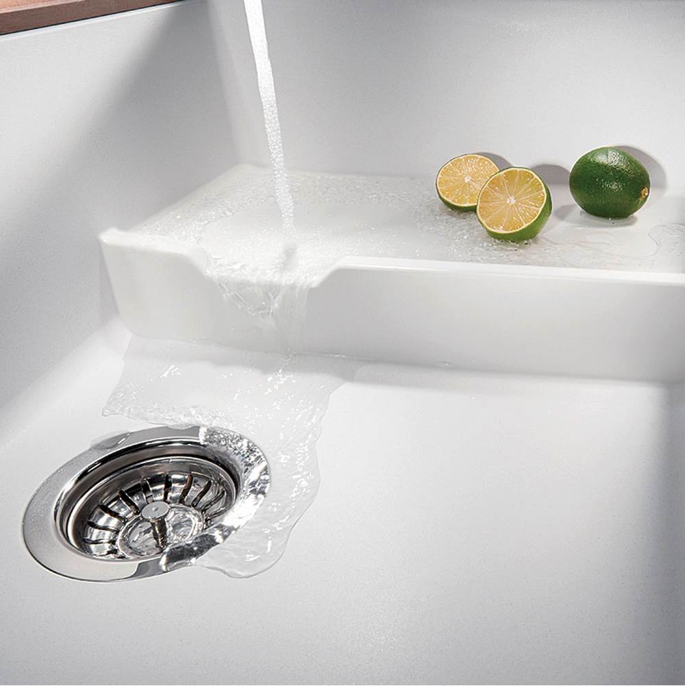 Precis Cascade SILGRANIT 29'' Single Bowl Undermount Kitchen Sink with Colander - Coal Black