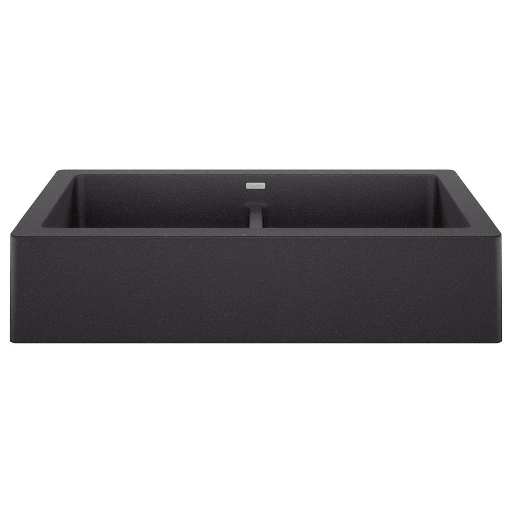 Blanco - Vintera SILGRANIT 33'' Double Bowl Apron-Front Farmhouse Sink - Anthracite - Anthracite