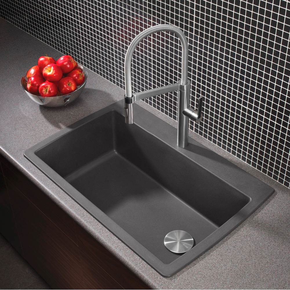 Diamond SILGRANIT 33.5'' Super Single Dual Mount Kitchen Sink - Cafe