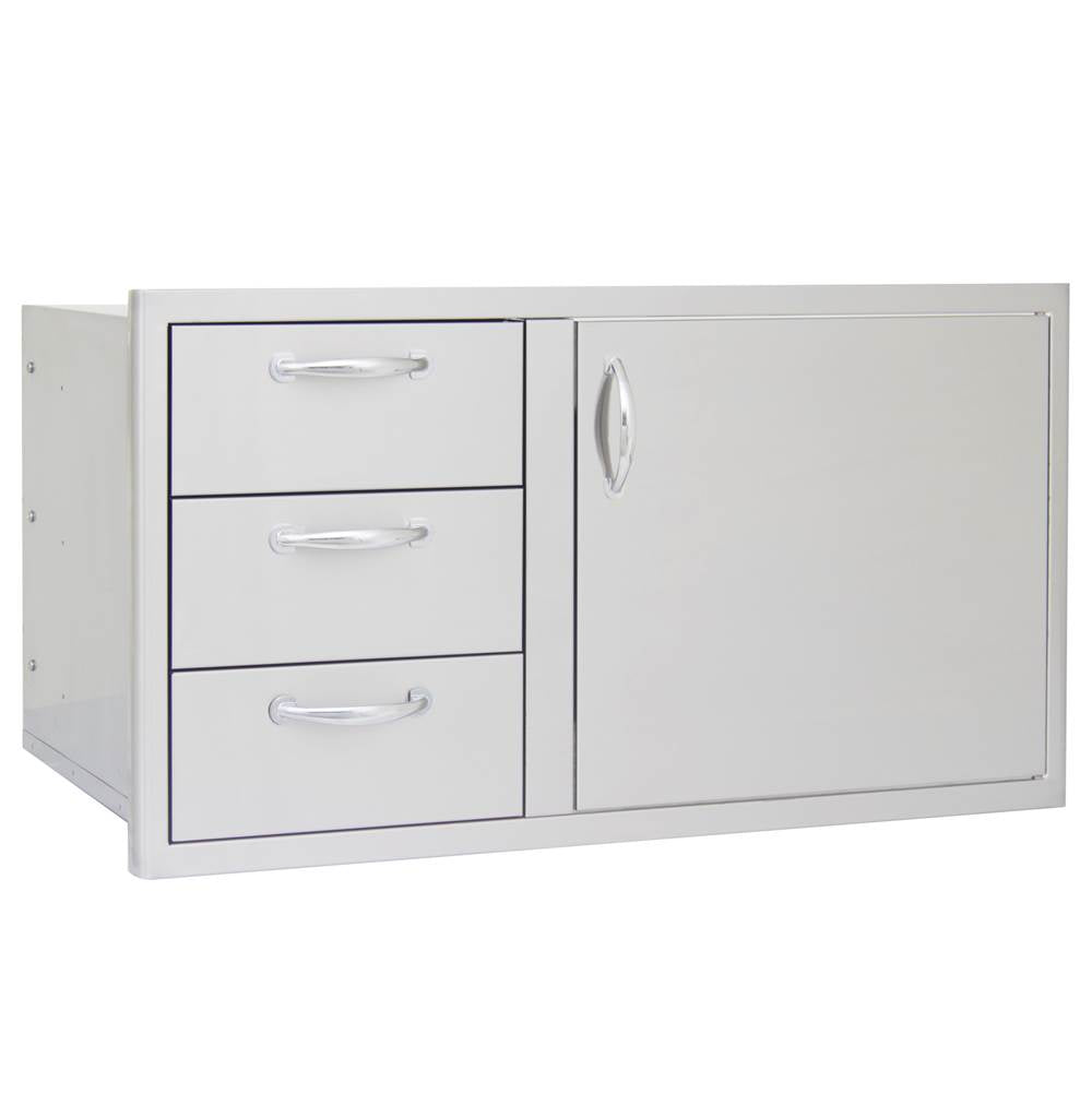 Blaze 39-Inch Access Door and Triple Drawer Combo
