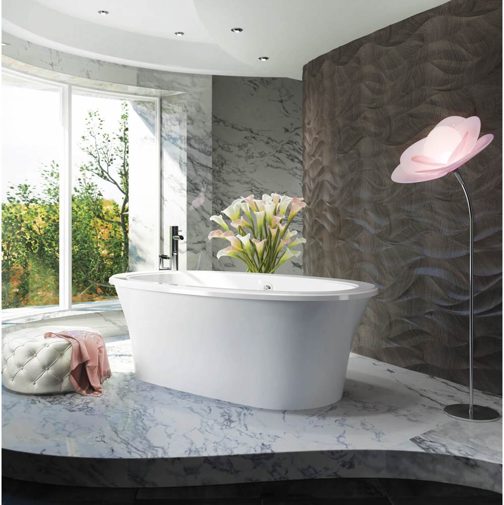 Bain Ultra - SANOS 6636 FLAT DECK TUB BISCUIT - Biscuit