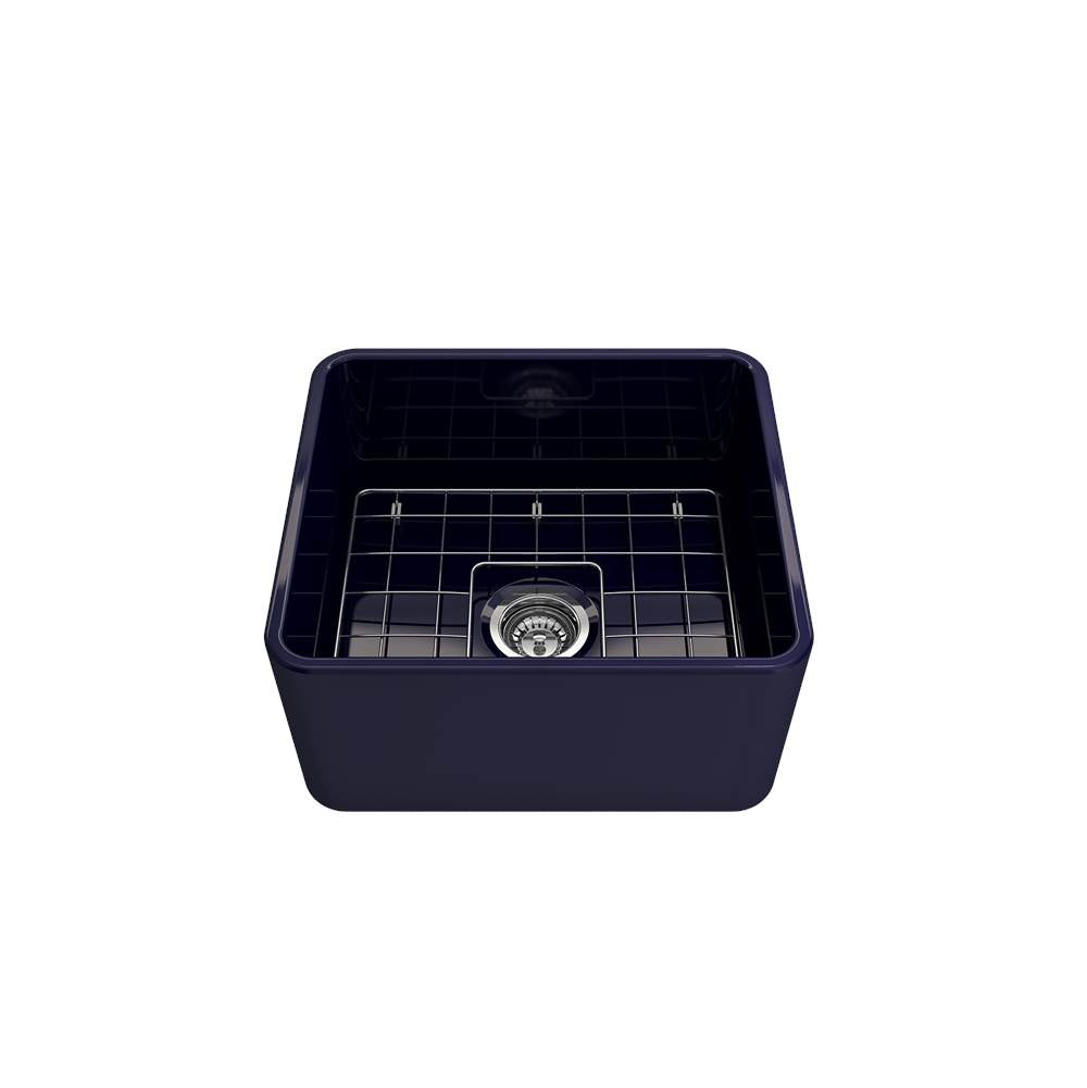 Classico Farmhouse Apron Front Fireclay 20 in. Single Bowl Kitchen Sink with Protective Bottom Grid and Strainer in White