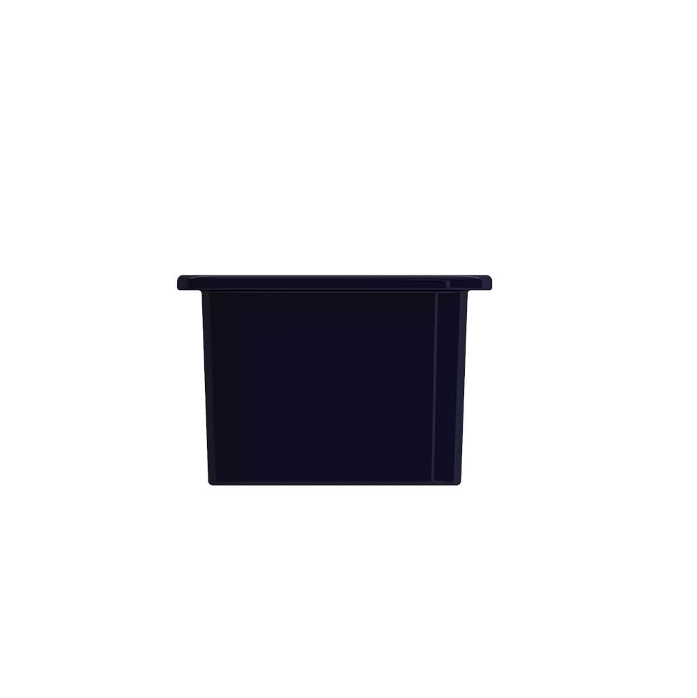 Sotto Dual-mount Fireclay 12 in. Single Bowl Bar Sink with Strainer in Matte Dark Gray