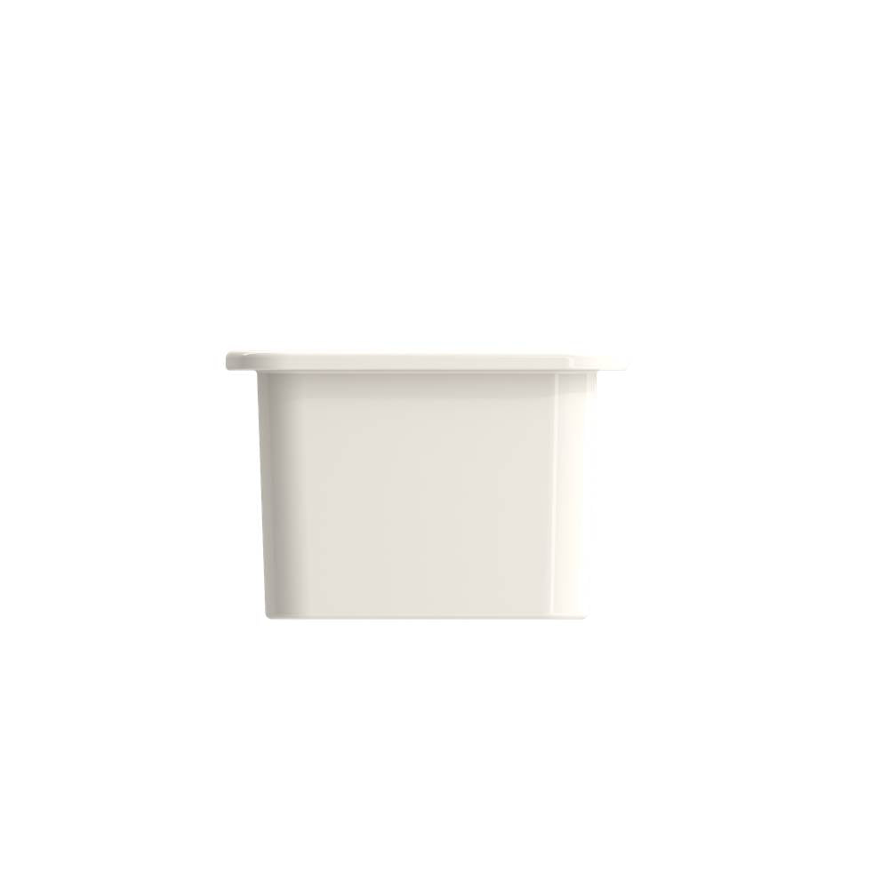 Sotto Dual-mount Fireclay 12 in. Single Bowl Bar Sink with Strainer in Matte Dark Gray