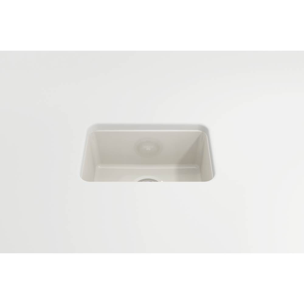 Sotto Dual-mount Fireclay 12 in. Single Bowl Bar Sink with Strainer in Matte Dark Gray
