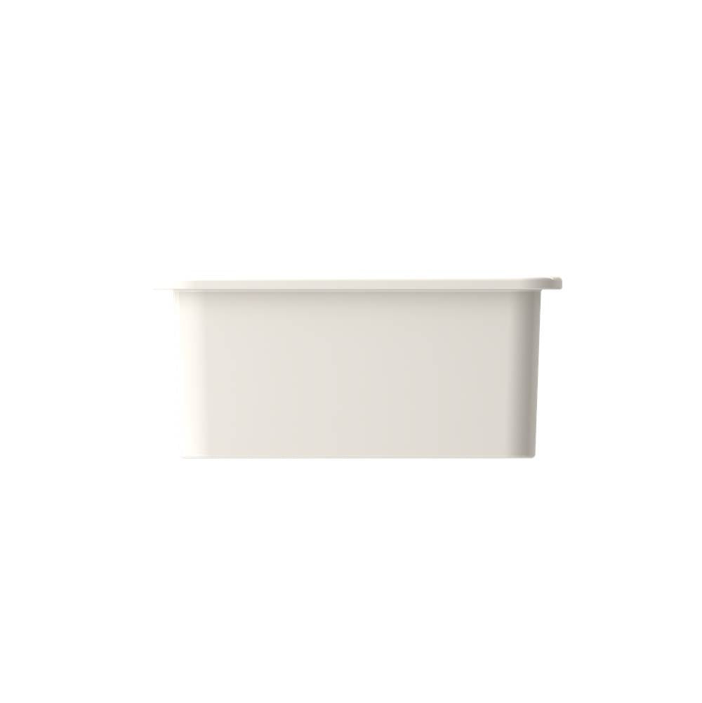 Sotto Dual-mount Fireclay 12 in. Single Bowl Bar Sink with Strainer in Matte Dark Gray
