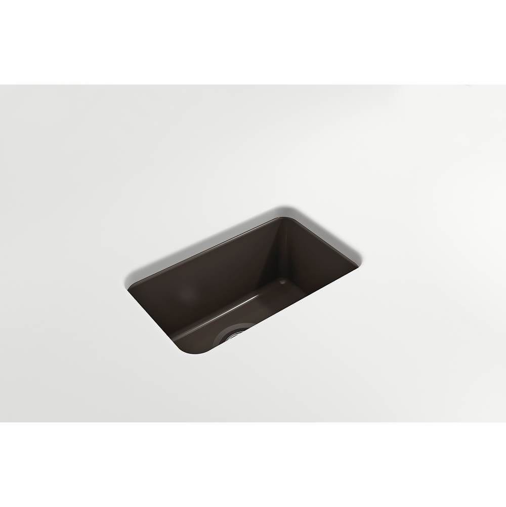 Sotto Dual-mount Fireclay 12 in. Single Bowl Bar Sink with Strainer in Matte Dark Gray