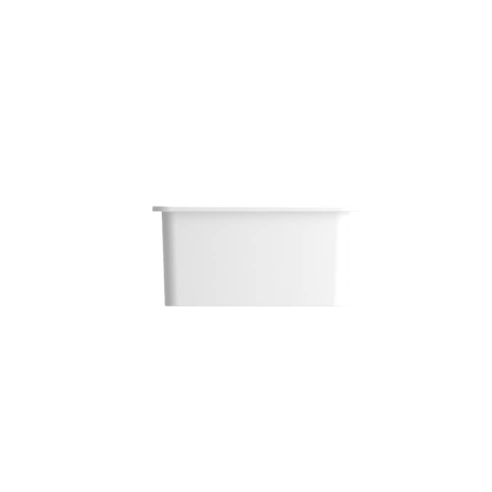 Sotto Dual-mount Fireclay 32 in. Single Bowl Kitchen Sink with Protective Bottom Grid and Strainer in White
