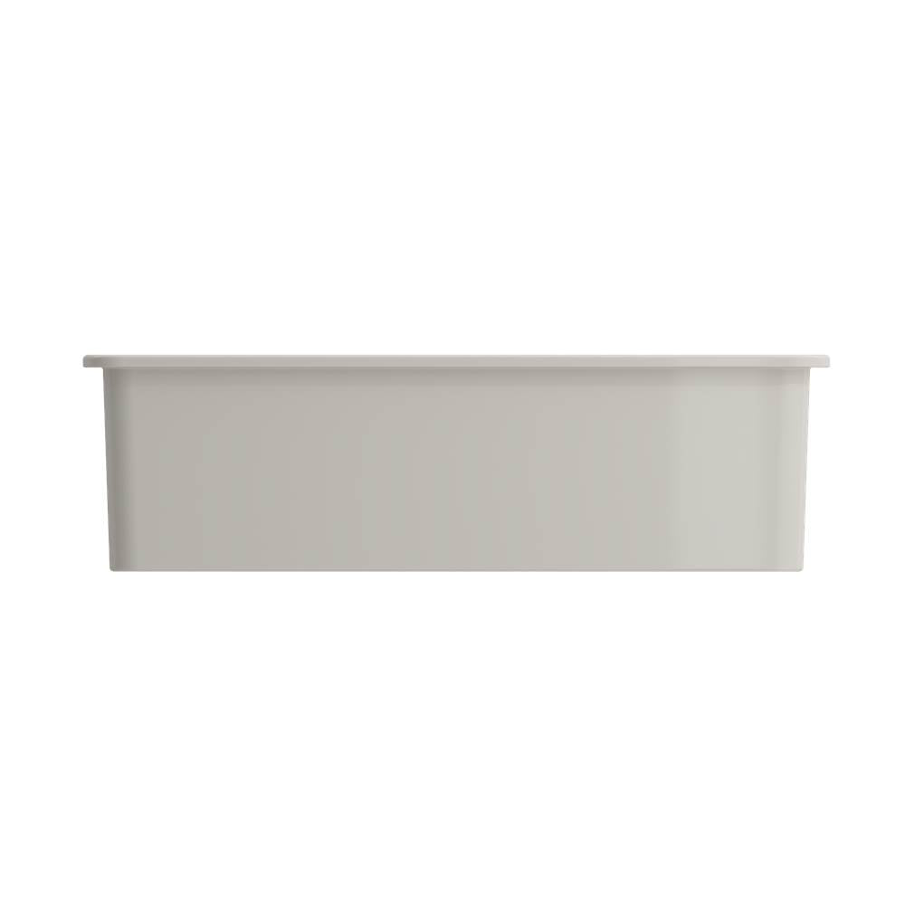 Sotto Dual-mount Fireclay 32 in. Single Bowl Kitchen Sink with Protective Bottom Grid and Strainer in White