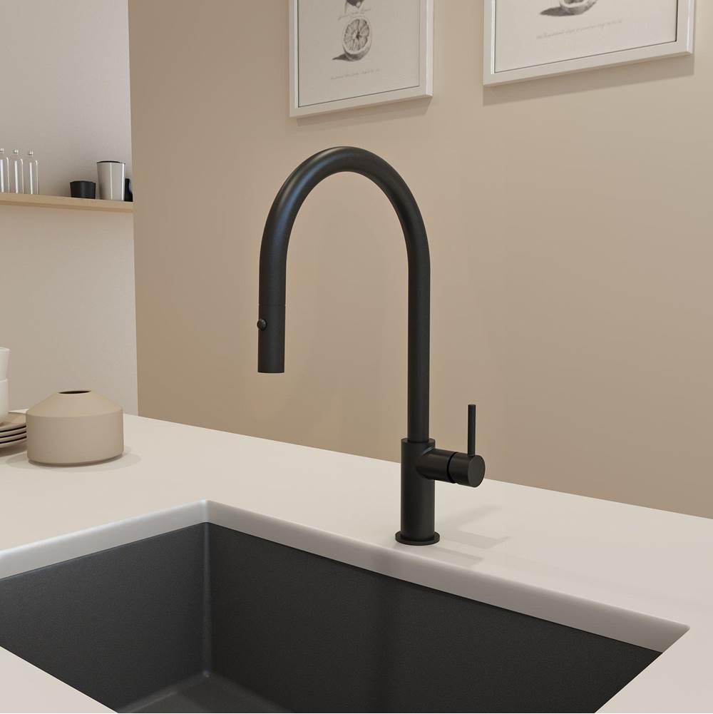 BOCCHI - Baveno Duo Pull-Down Kitchen Faucet in Matte Black - Matte Black