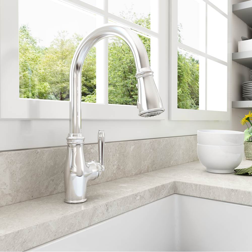 BOCCHI - Belsena 2.0 Pull-Down Kitchen Faucet in Stainless Steel - Stainless Steel