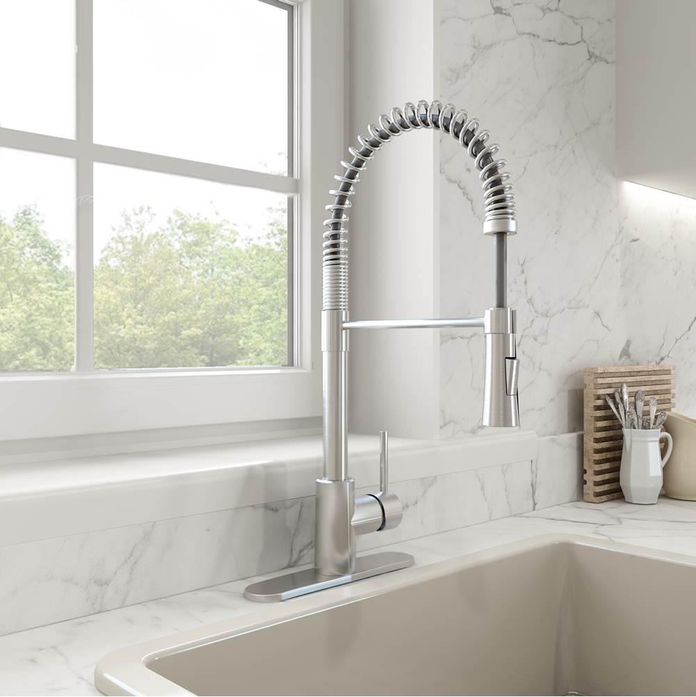 BOCCHI - Livenza 2.0 Pull-Down Kitchen Faucet in Stainless Steel - Stainless Steel