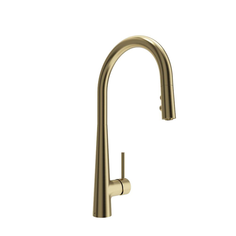 Lugano 2.0 Pull-Down Kitchen Faucet in Brushed Gold