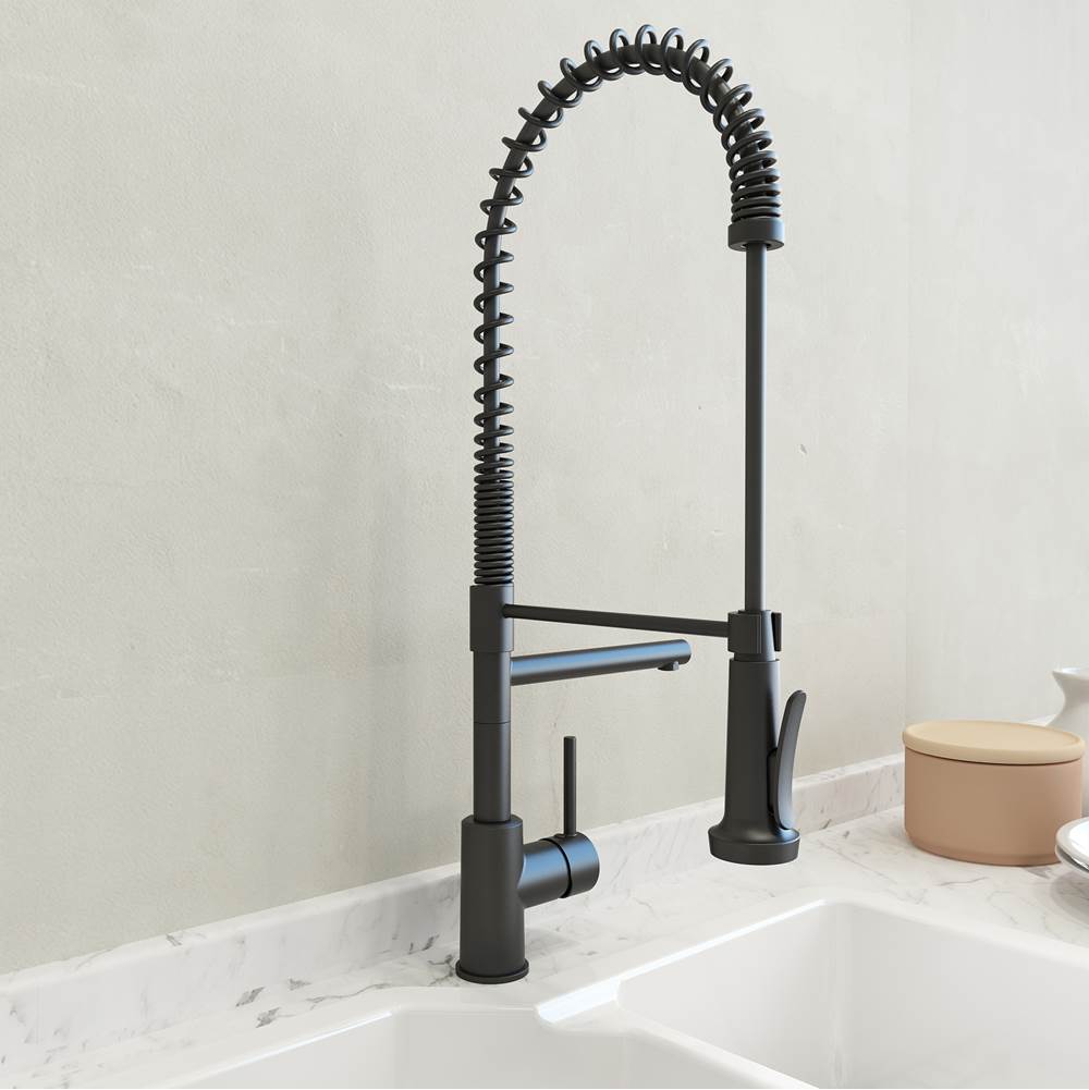 BOCCHI - Maggiore 2.0 Dual-Spout Professional Kitchen Faucet in Matte Black - Matte Black