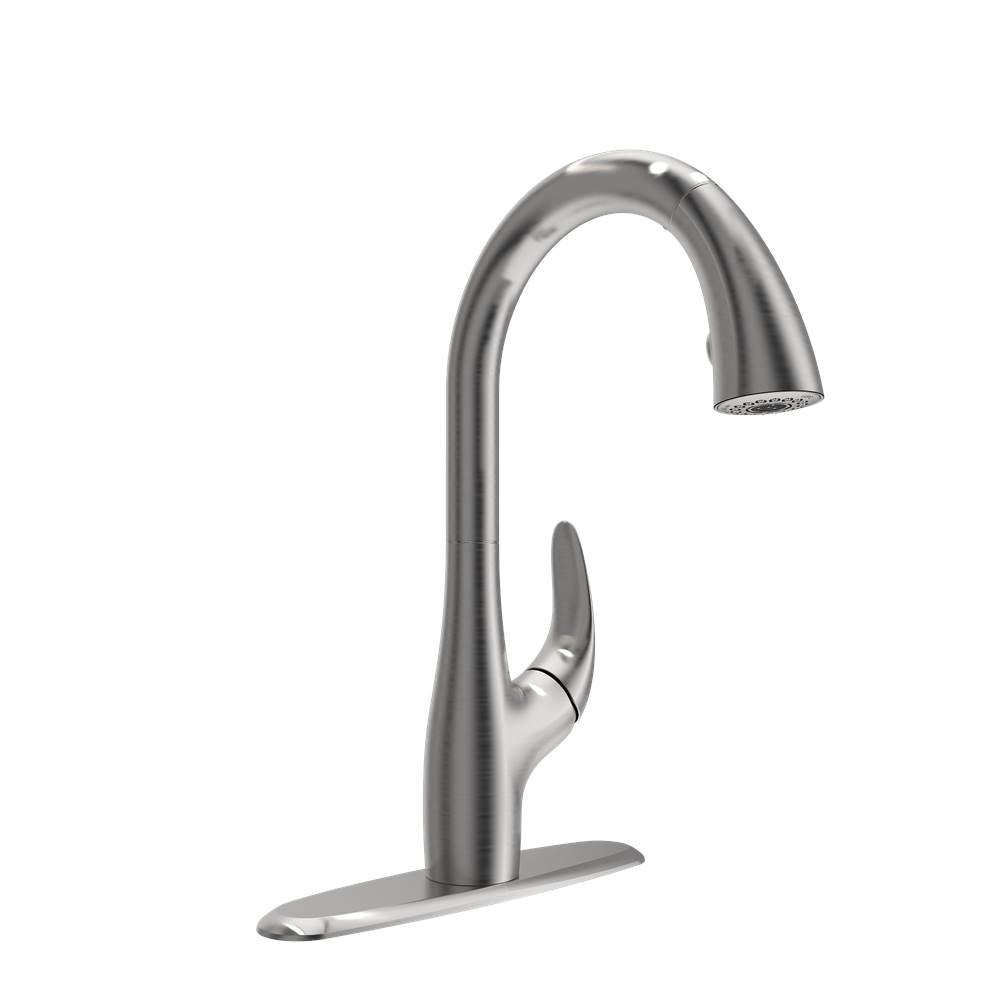 Pagano 2.0 Pull-Down Kitchen Faucet in Brushed Gold
