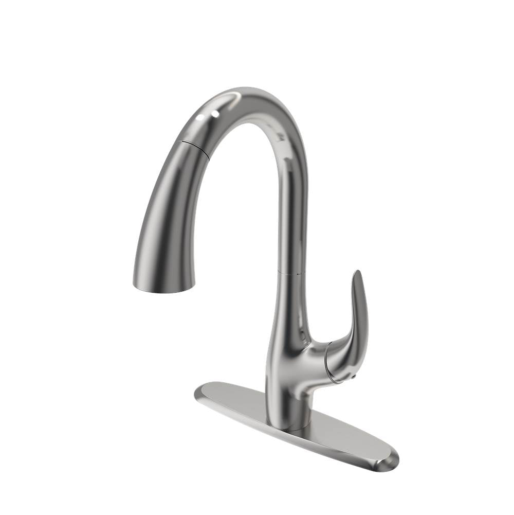 Pagano 2.0 Pull-Down Kitchen Faucet in Brushed Gold