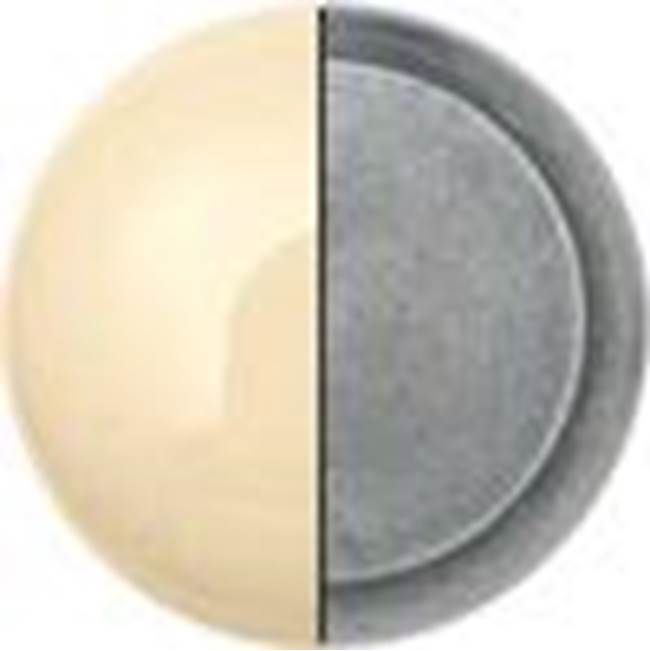 Porcelaine Lever on Escutcheon Set - Complete half dummy set