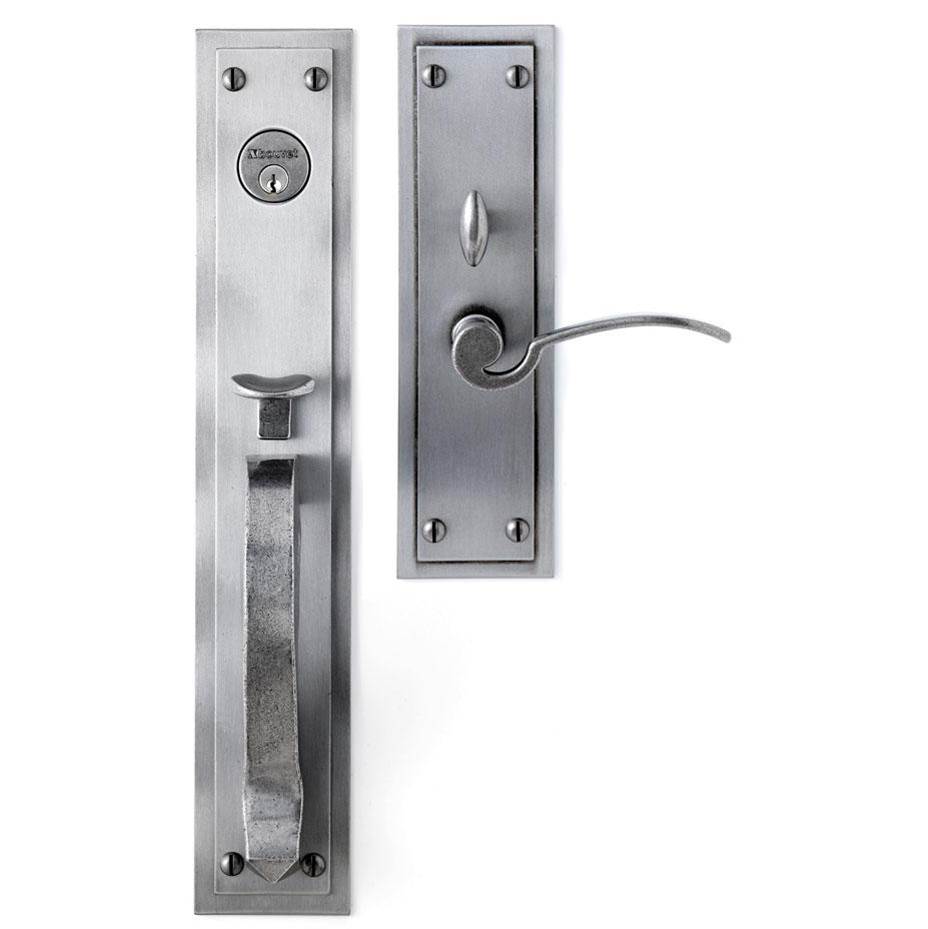 Bouvet - Entrance Handle Set - Complete full dummy set - Pewter 012