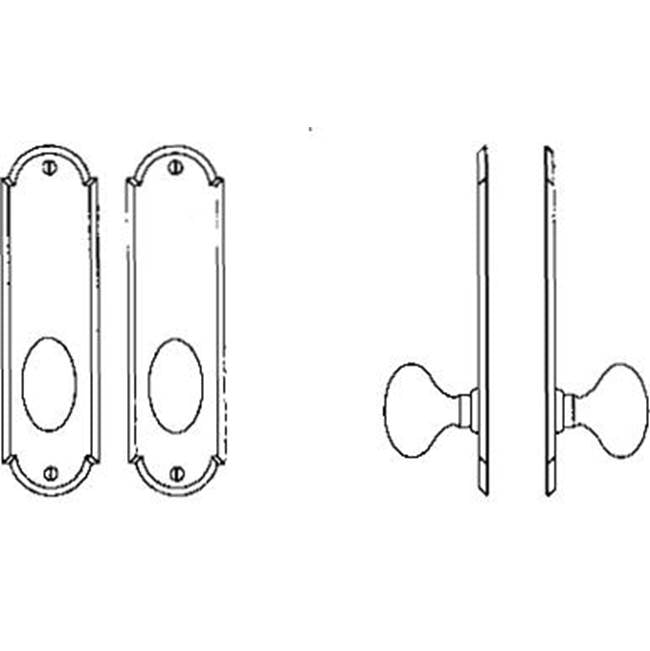 Interior Escutcheon Set - Complete single dummy set
