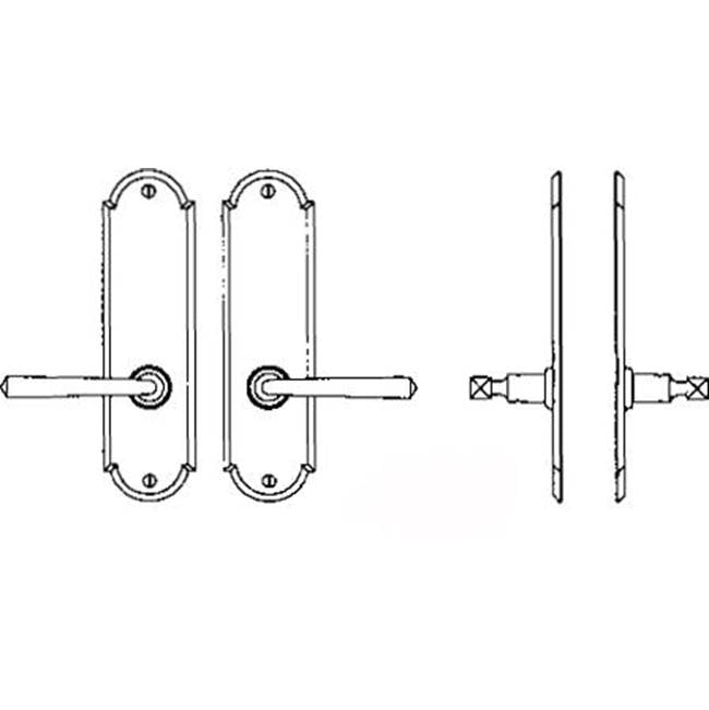 Bouvet - Interior Escutcheon Set - Complete privacy set - Pewter 012