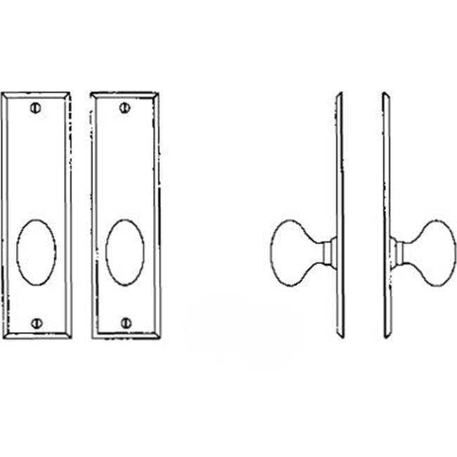 Bouvet - Interior Escutcheon Set - Complete passage set - Pewter 012