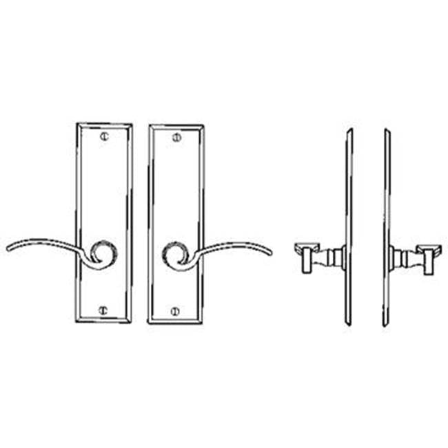 Bouvet - Interior Escutcheon Set - Complete single dummy set - Pewter 012
