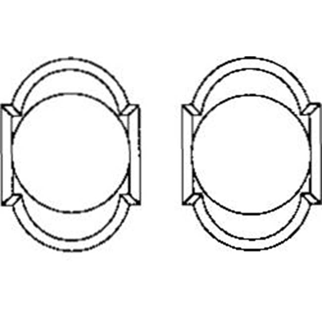 Knob set on rosette - Complete full dummy set