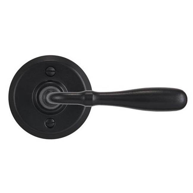 Bouvet - Lever set on rosette - Complete privacy set - Pewter 012