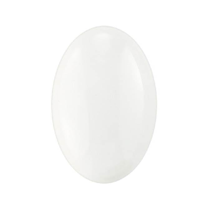 Oval porcelain button
