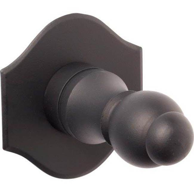 Bouvet - Robe Hook 6107 with 1404 Rosette - Pewter 012