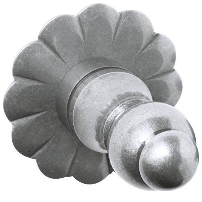 Bouvet - Robe Hook 6107 with 1409 Rosette - Pewter 012