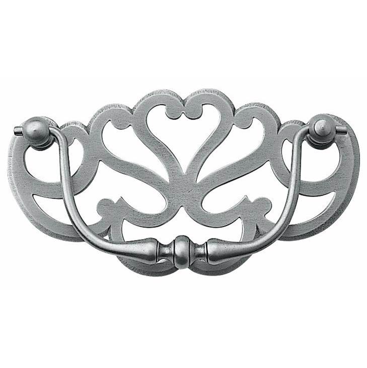 Bouvet - Drop Pull with Escutcheon - Pewter 012
