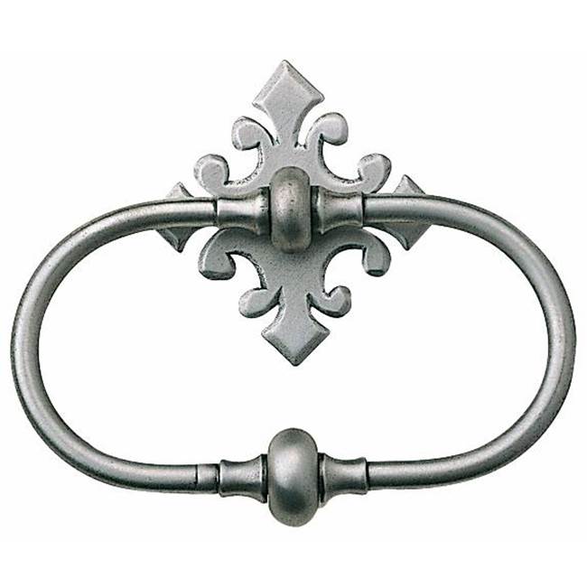 Bouvet - Ring Handle with Rosette - Pewter 012