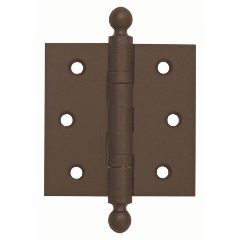 Bouvet - Ball Bearing Hinge with Round Tips - Antique Brass 057
