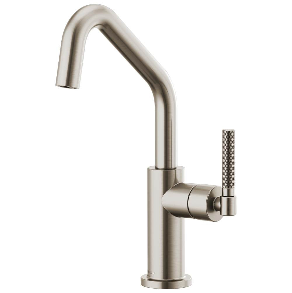 Brizo - Litze Bar Faucet with Angled Spout and Knurled Handle Kit - Stainless