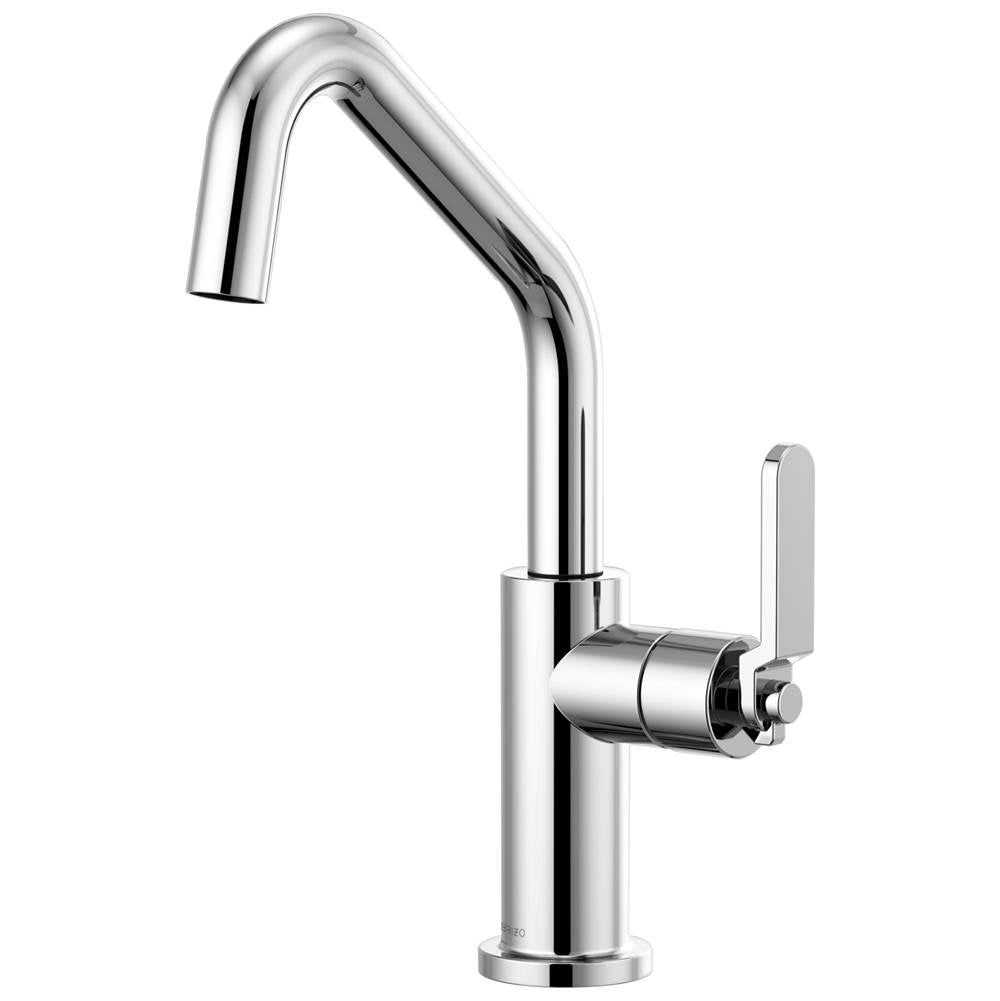 Brizo - Litze Bar Faucet with Angled Spout and Industrial Handle Kit - Chrome