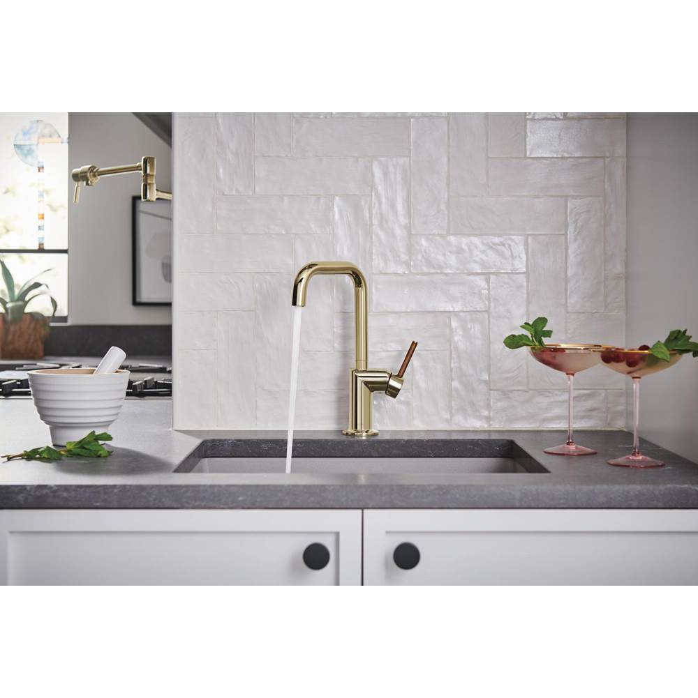 Odin Bar Faucet with Square Spout - Less Handle