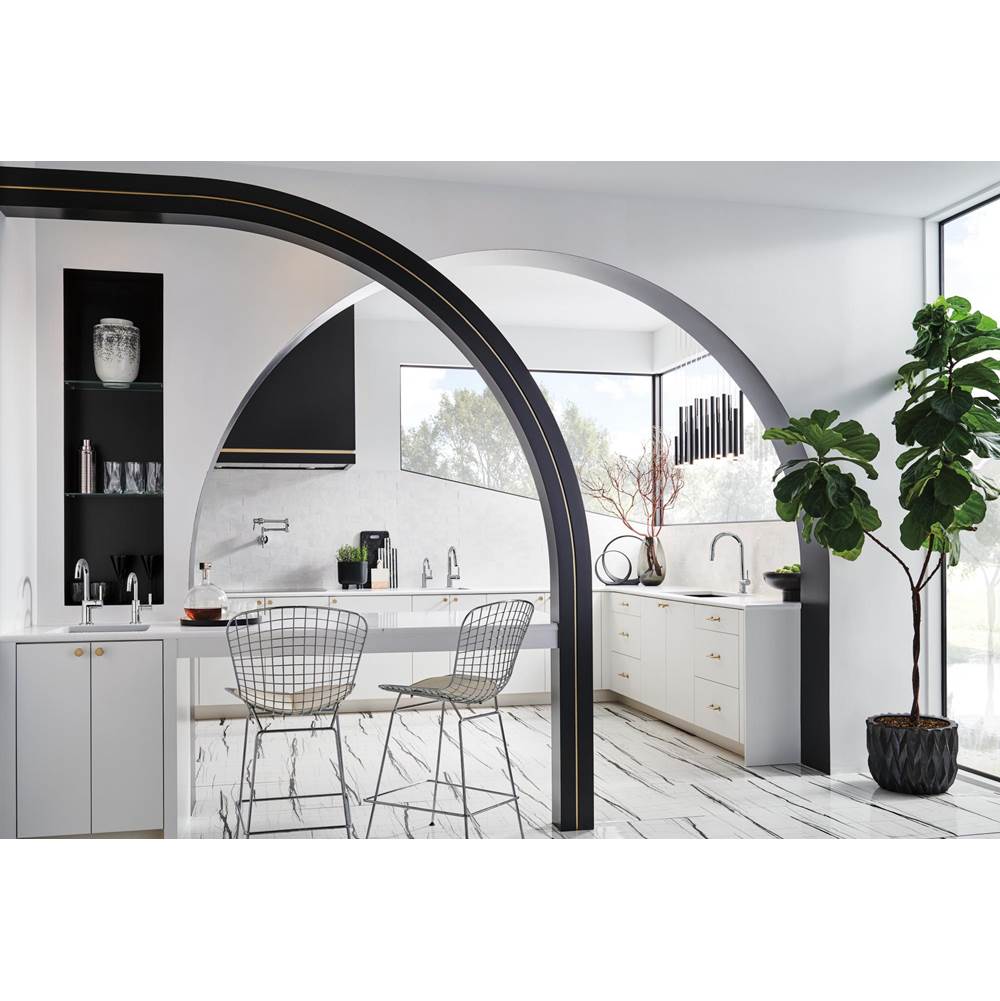 Odin Bar Faucet with Arc Spout - Less Handle