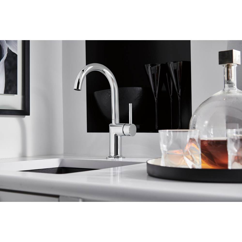 Odin Bar Faucet with Arc Spout - Less Handle