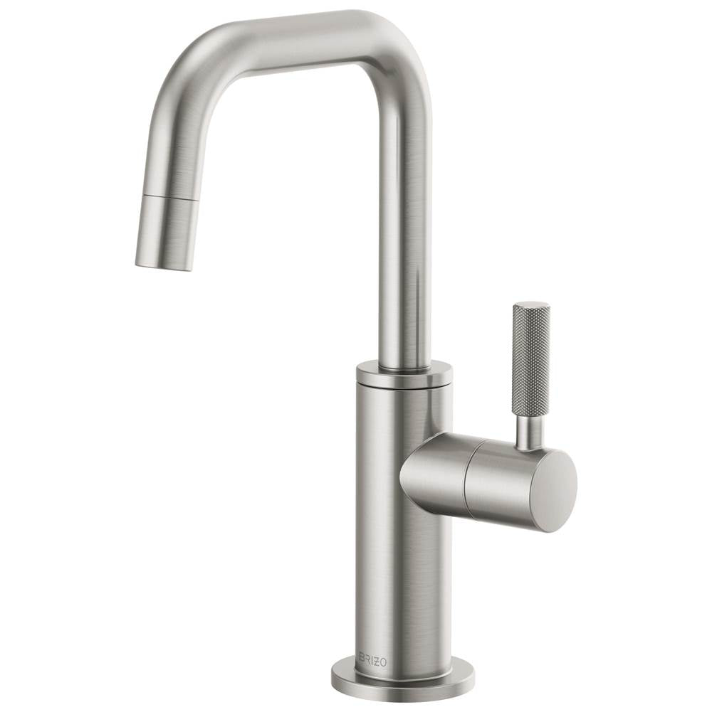 Brizo - Litze Beverage Faucet with Square Spout and Knurled Handle - Stainless
