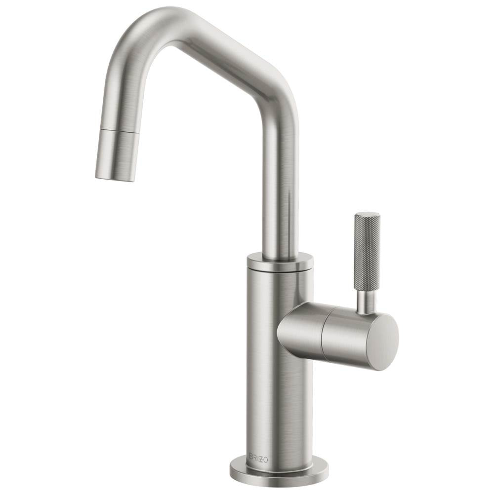 Brizo - Litze Beverage Faucet with Angled Spout and Knurled Handle - Stainless