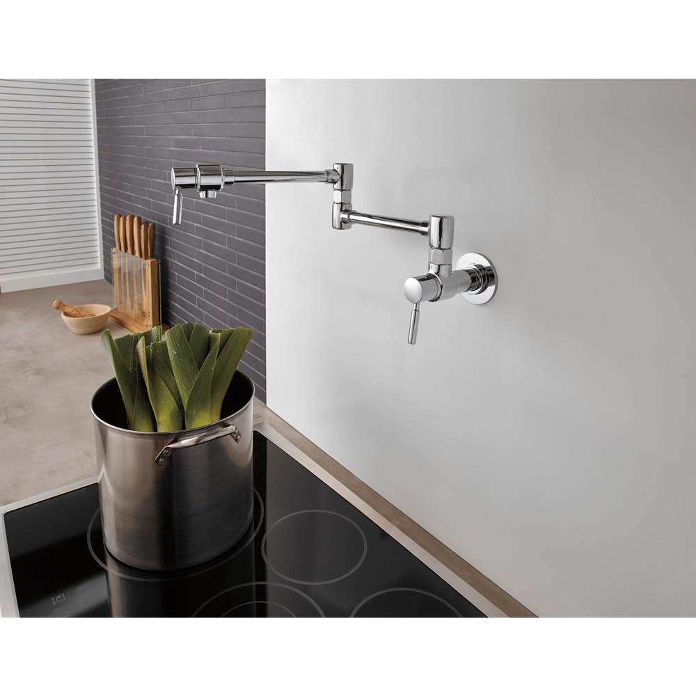 European Linear Wall Mount Pot Filler
